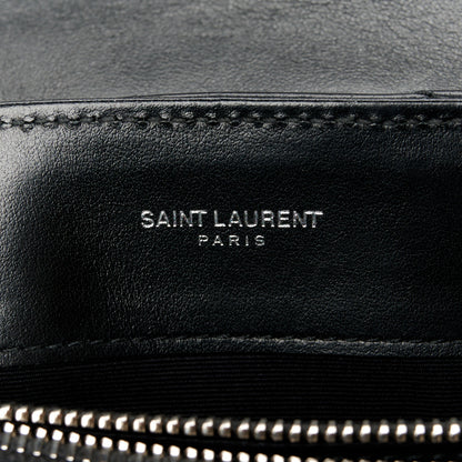 Saint Laurent Calfskin Y Quilted Monogram Small Loulou Chain Satchel Black 6 of 13