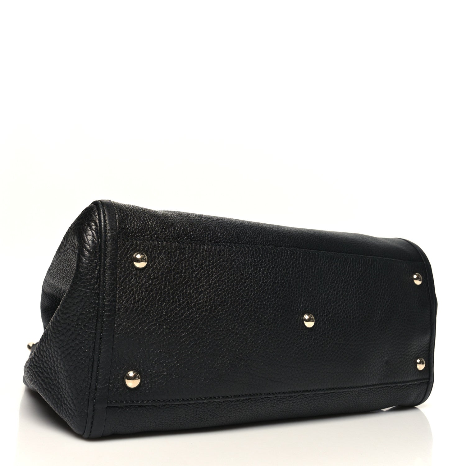 Gucci Pebbled Calfskin Medium Soho Shoulder Bag Black 4 of 13