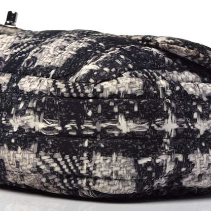 Chanel Nylon Tweed Print Jumbo Flap Black 9 of 12
