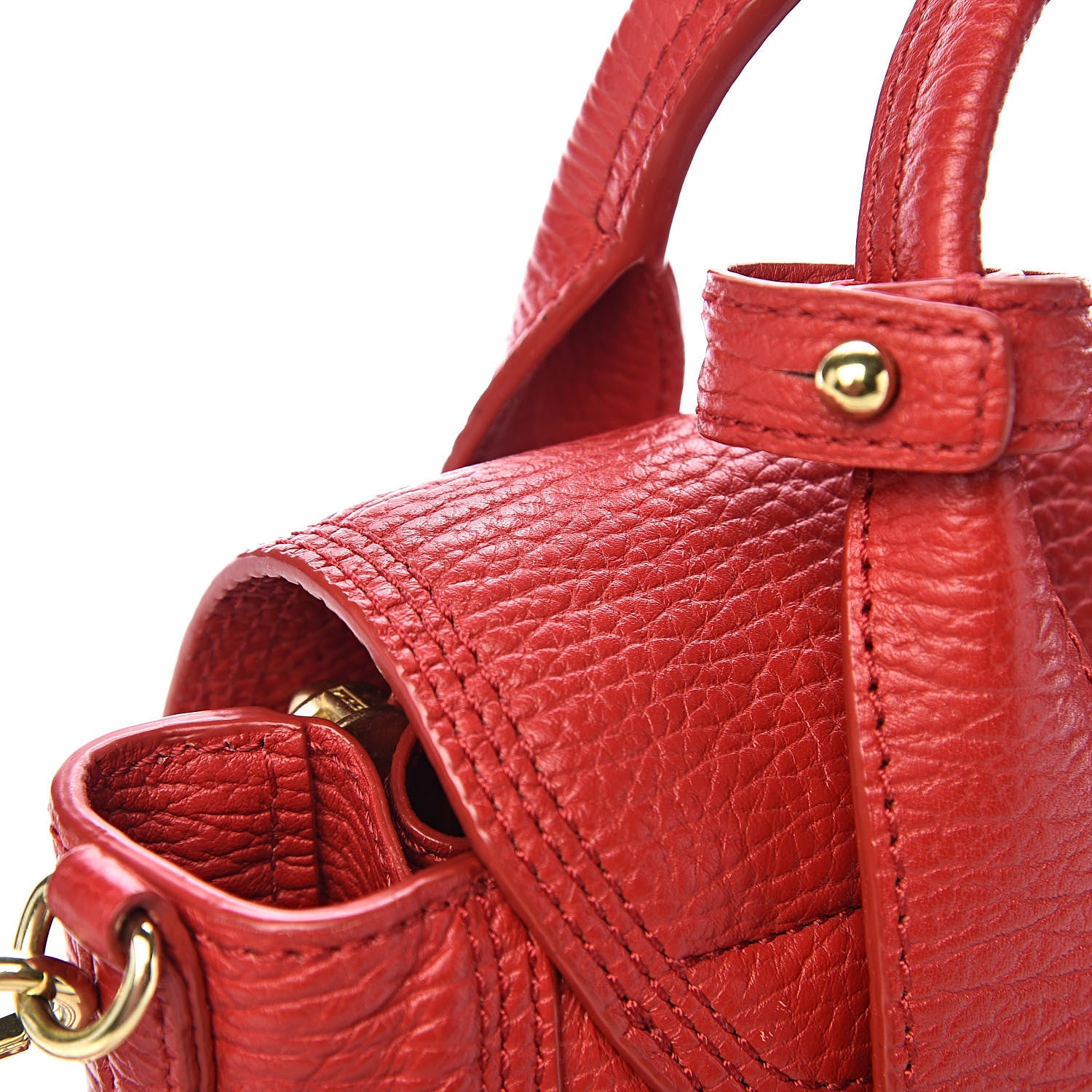 3.1 Phillip Lim 3.1 Textured Calfskin Mini Pashli Satchel Red 9 of 17