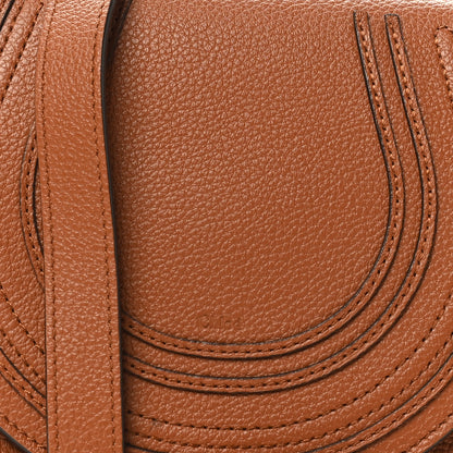 Chloe Grained Calfskin Small Marcie Saddle Bag Tan 7 of 9