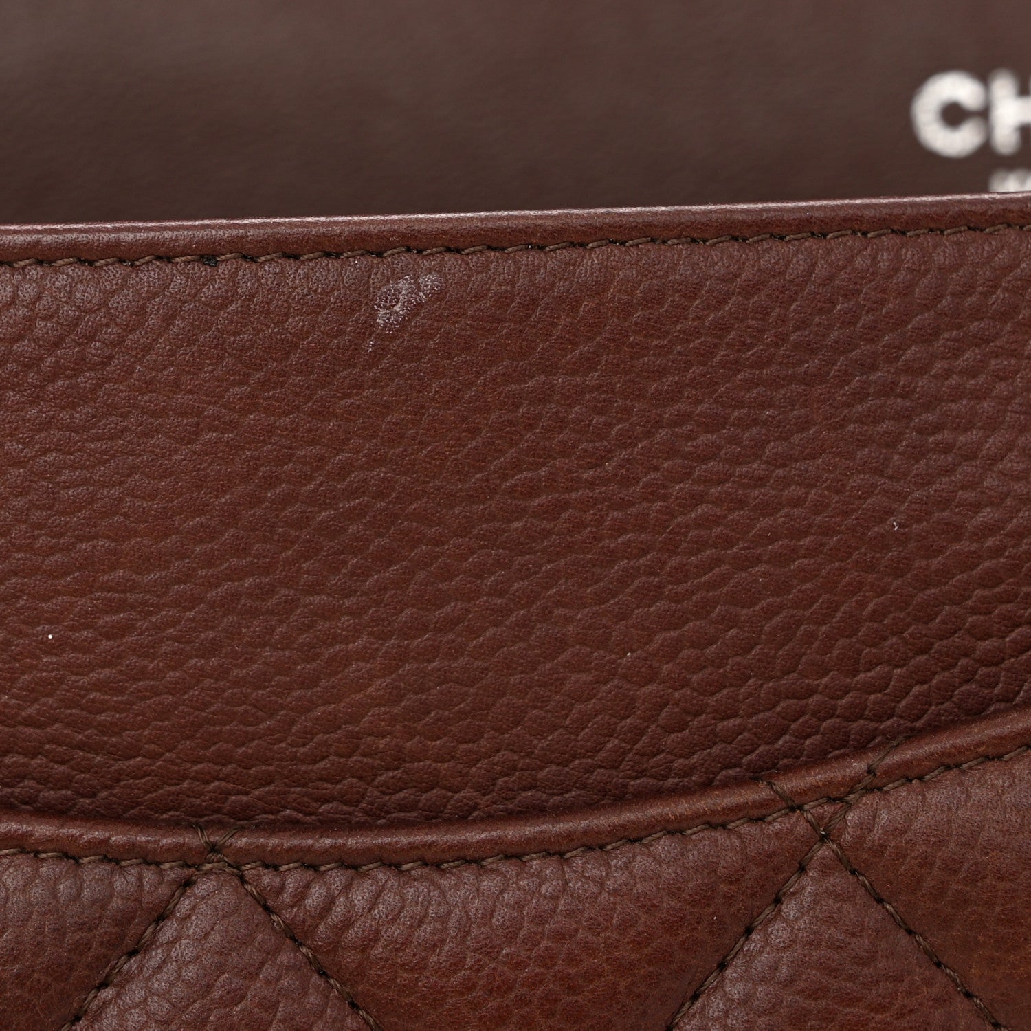 Chanel Caviar Quilted Jumbo Double Flap Burgundy 11 of 12