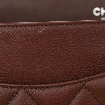 Chanel Caviar Quilted Jumbo Double Flap Burgundy 11 of 12