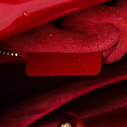 Christian Dior Patent Cannage Small Lady Dior Cherry Red 7 of 11