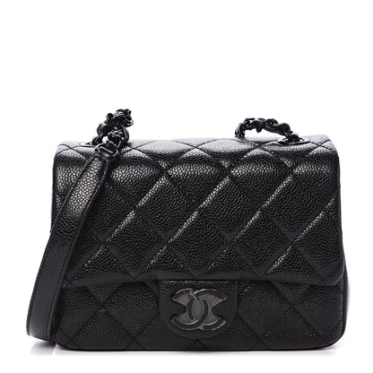 Chanel Caviar Quilted Incognito Mini Square Flap Black 1 of 10