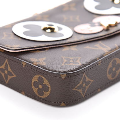 Louis Vuitton Monogram Valentine Dog Pochette Felicie Chain Wallet 8 of 11