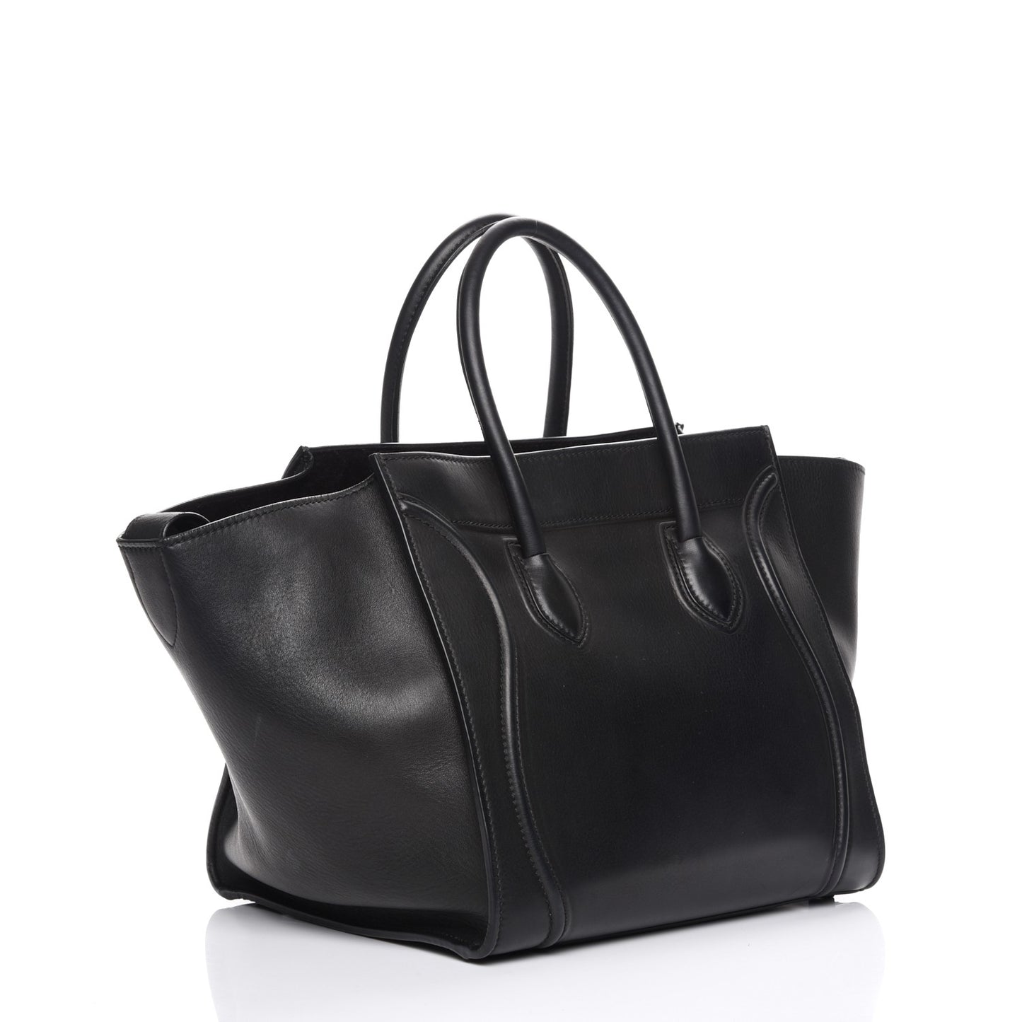 Supple Calfskin Medium Phantom Luggage Black