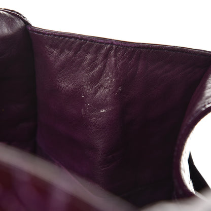 Christian Dior Patent Crocodile Embossed 61 Tote Purple 13 of 13