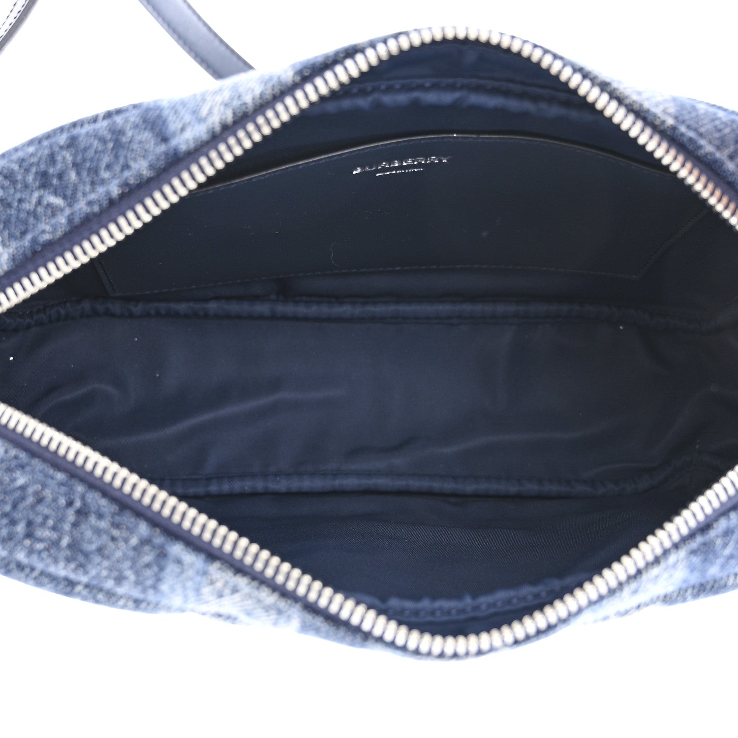 Burberry Calfskin Demin Check Small Lola Camera Bag Navy 5 of 10