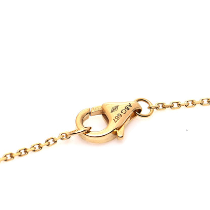 Cartier 18K Yellow Gold Diamond Mother of Pearl XS Amulette de Cartier Pendant Necklace 4 of 6