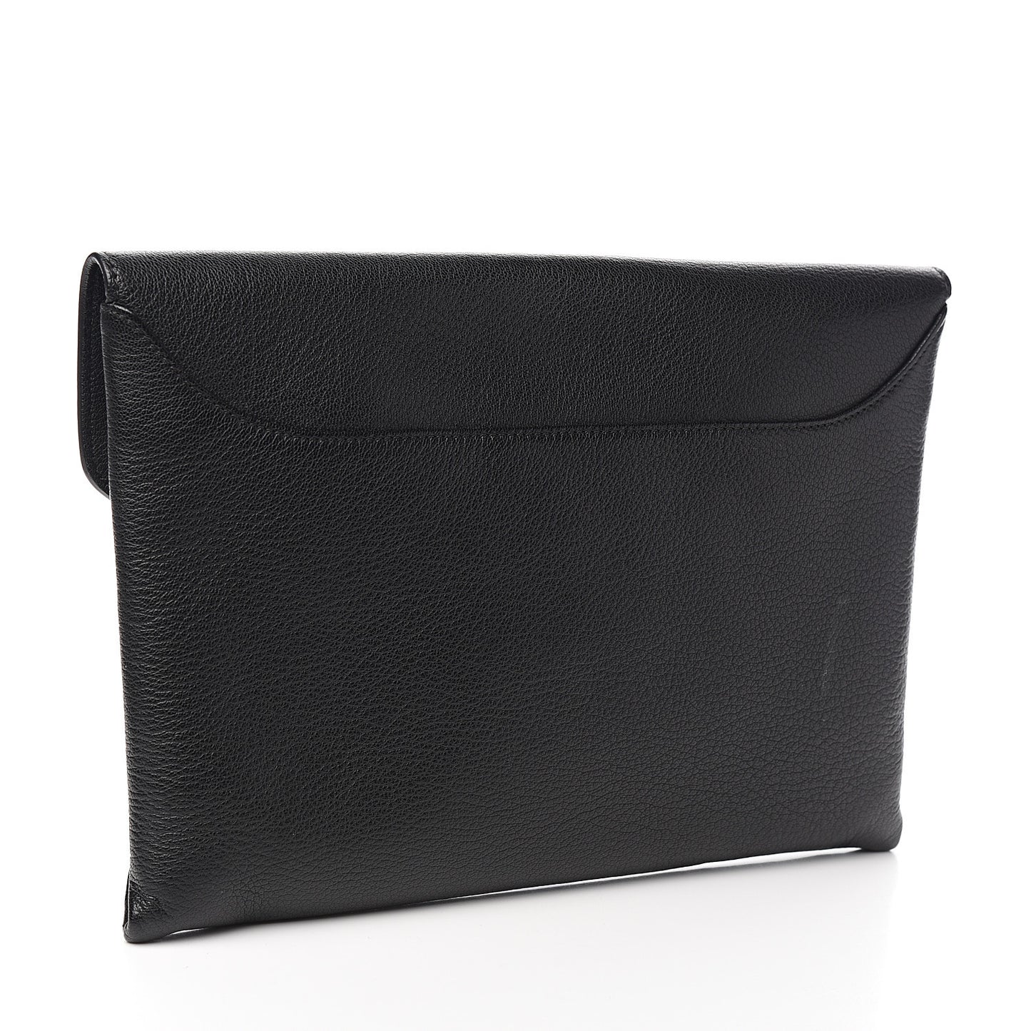 Sugar Goatskin Medium Antigona Envelope Clutch Black
