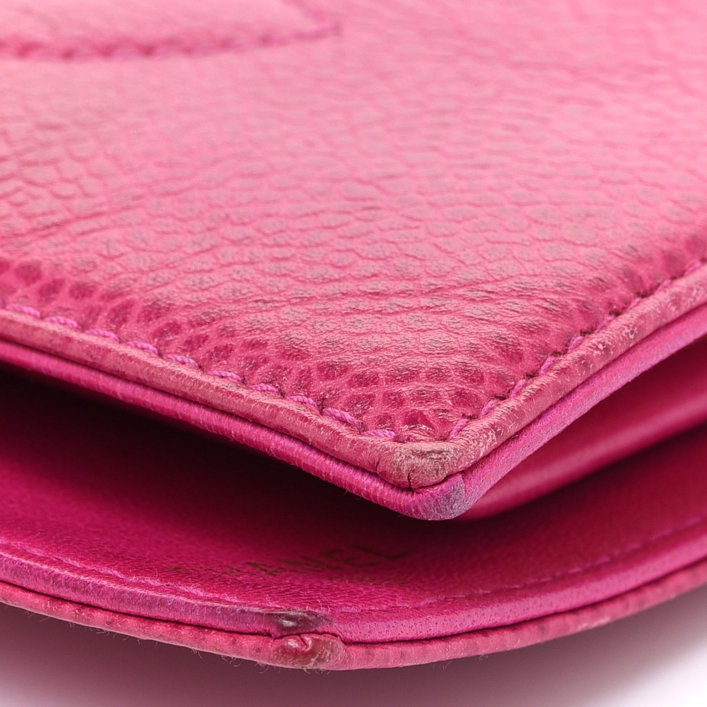 Caviar Timeless CC French Wallet Dark Pink