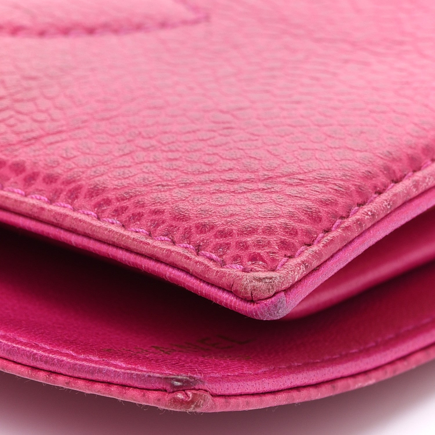 Chanel Caviar Timeless CC French Wallet Dark Pink 13 of 15