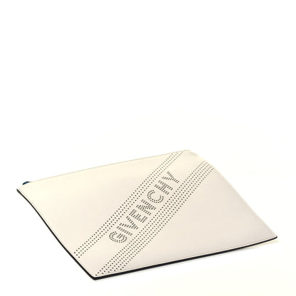 Givenchy Lambskin Medium Perforated Clutch White 4 of 7