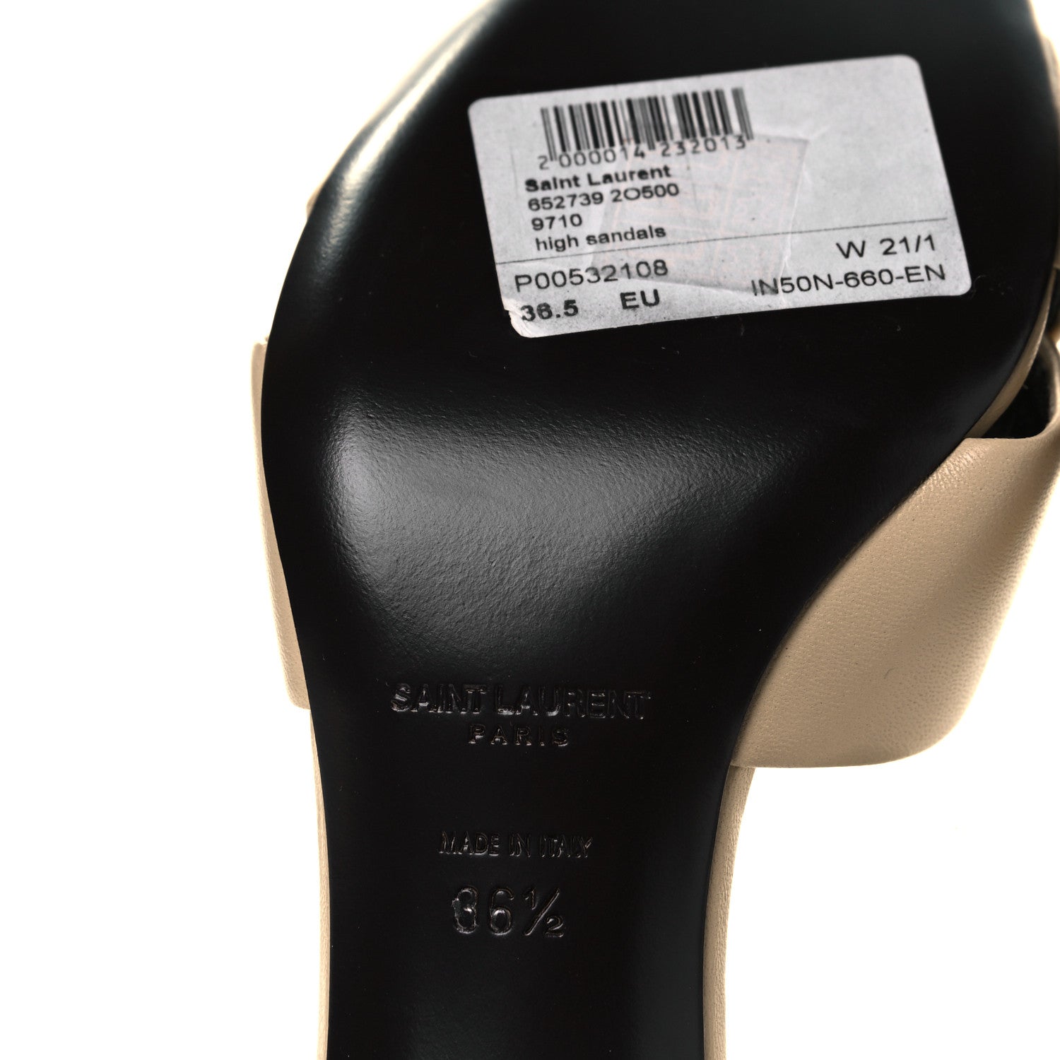Saint Laurent Lambskin Bianca Mules 36.5 6 of 7