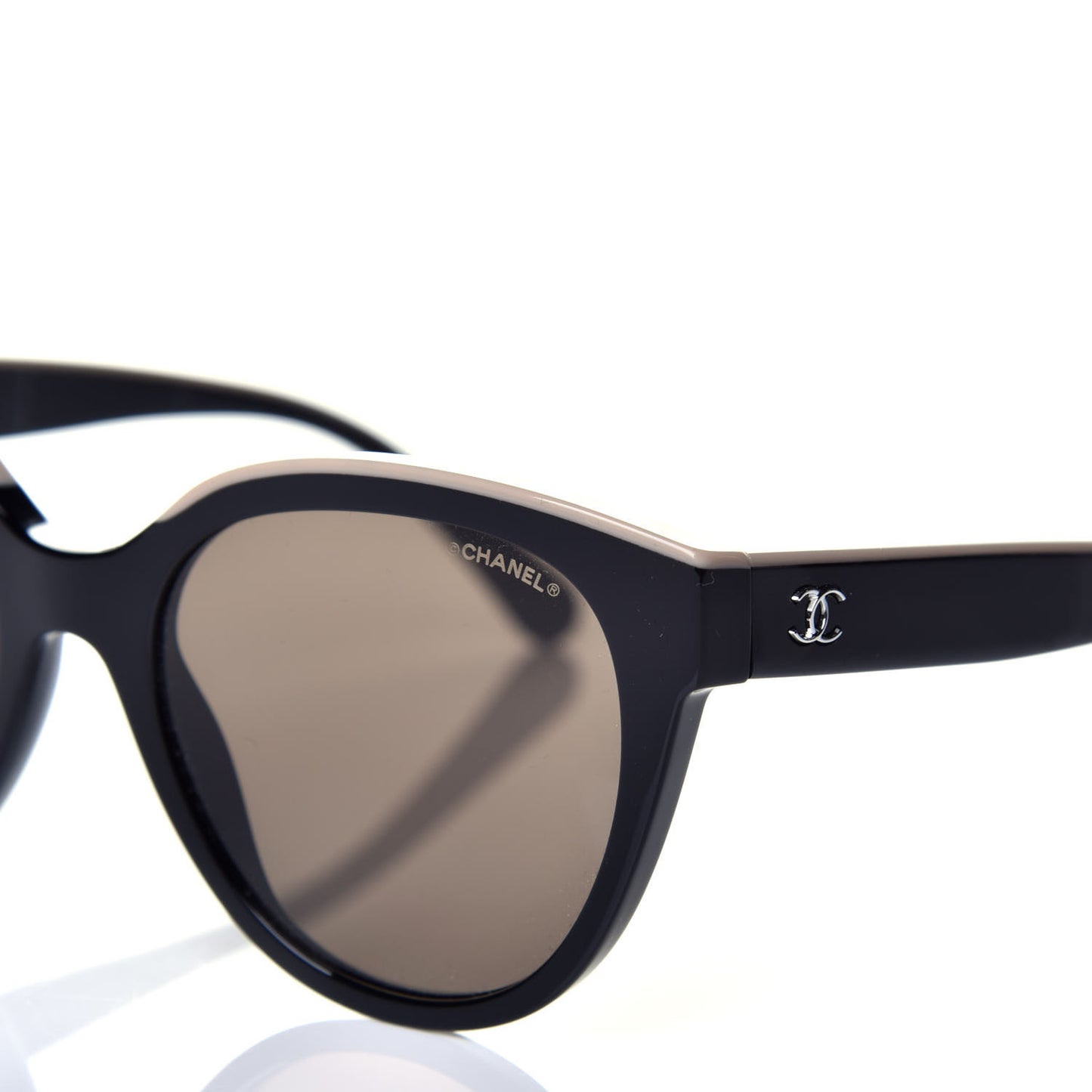 Acetate CC Butterfly Sunglasses 5414 Black Beige