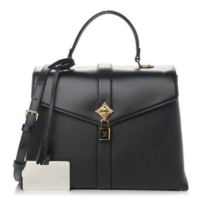 Louis Vuitton Grained Smooth Calfskin Rose Des Vents MM Black 1 of 11