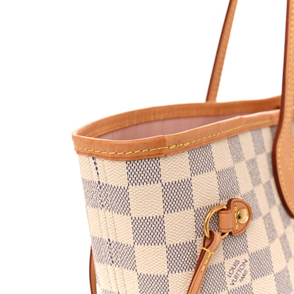 Louis Vuitton Damier Azur Neo Neverfull MM Rose Ballerine 10 of 13