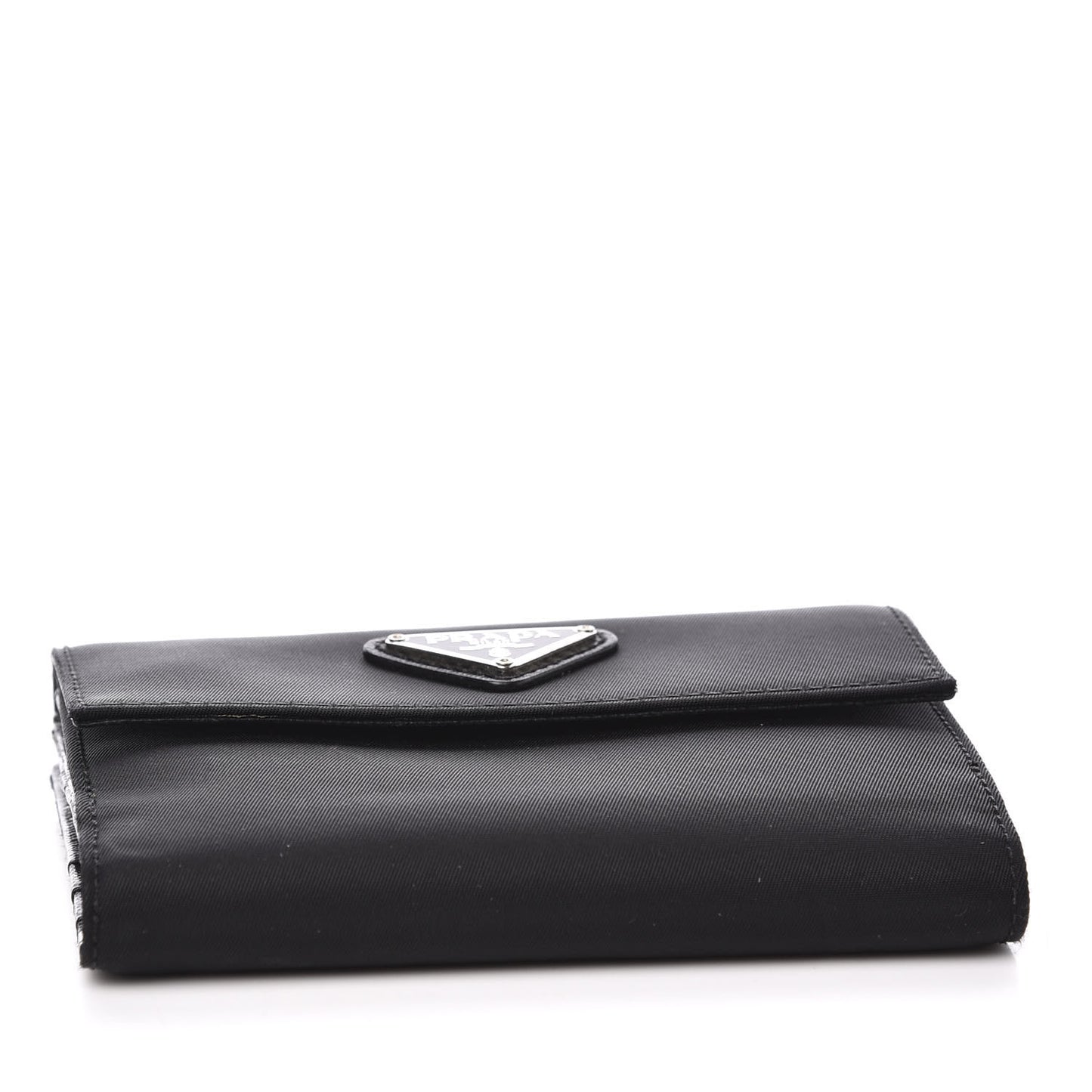 Tessuto Nylon French Wallet Black