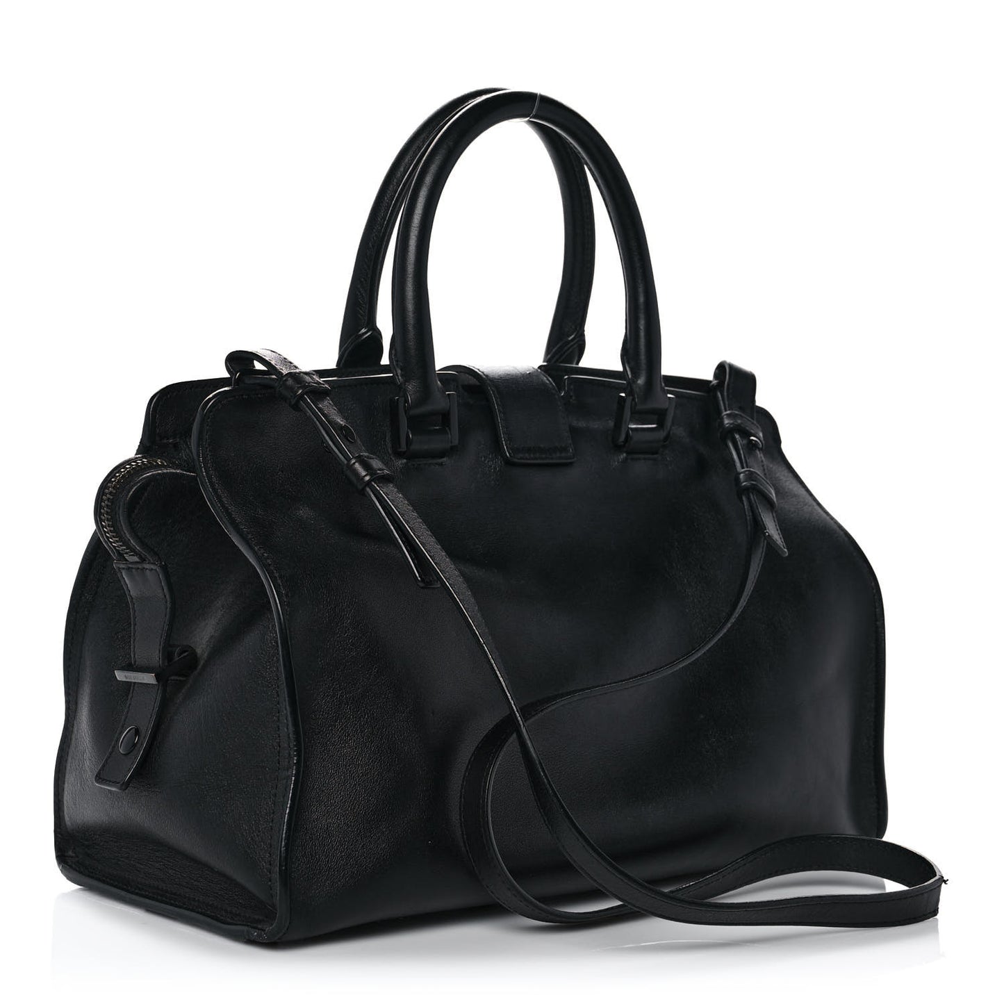 Calfskin Small Monogram Cabas Black