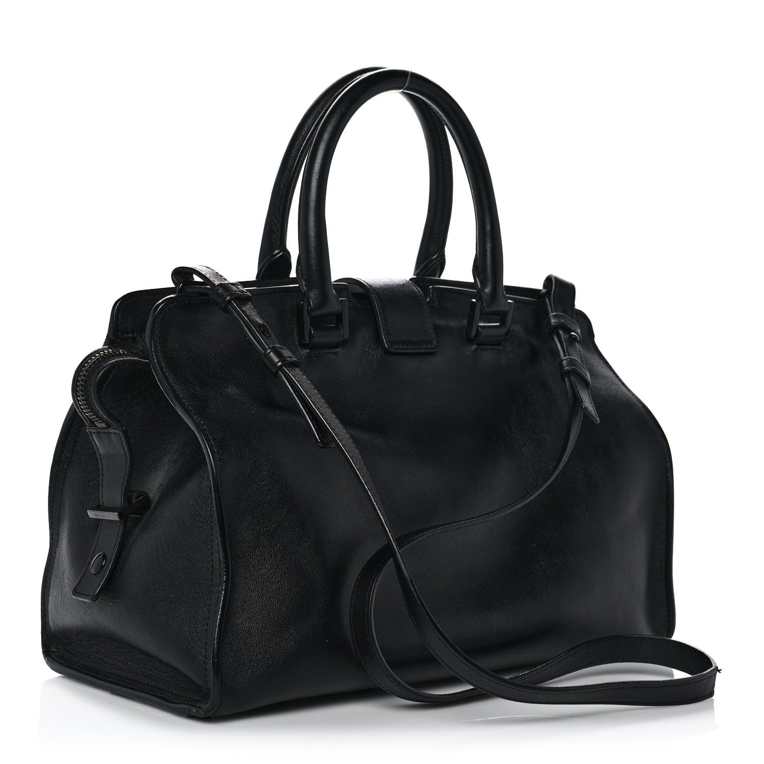 Saint Laurent Calfskin Small Monogram Cabas Black 3 of 12