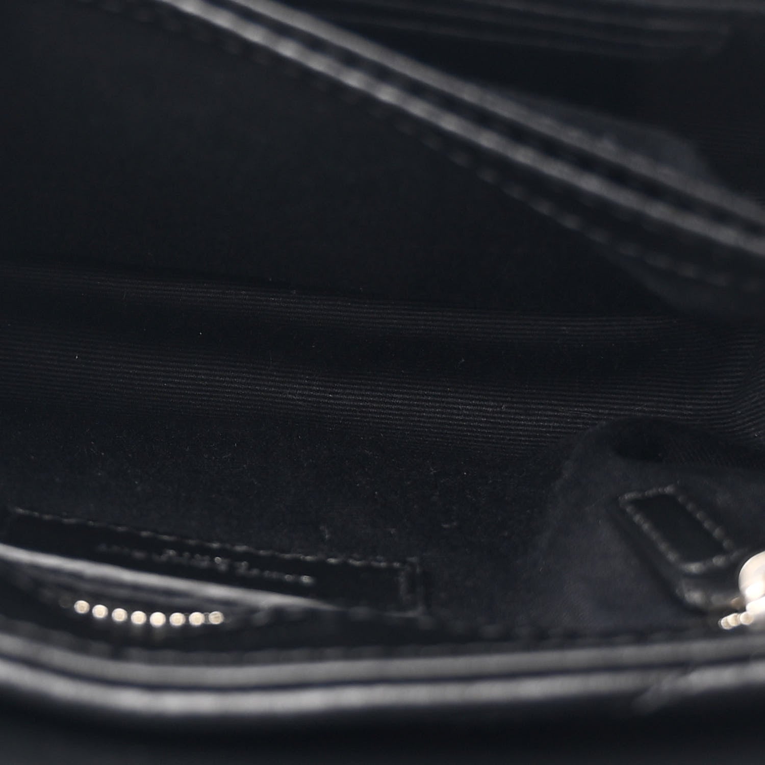 Saint Laurent Calfskin Y Quilted Monogram Toy Loulou Crossbody Bag Black 6 of 11