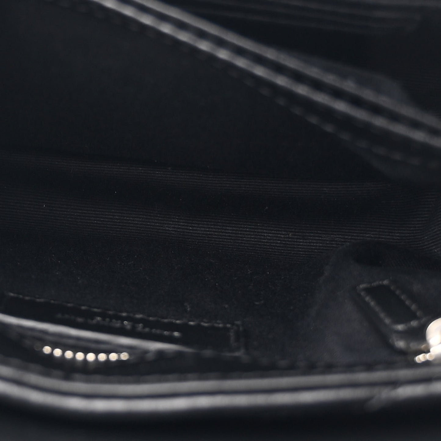 Calfskin Y Quilted Monogram Toy Loulou Crossbody Bag Black