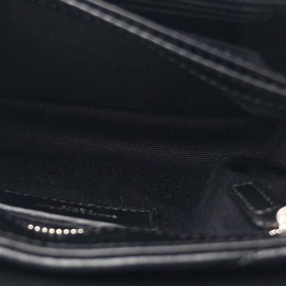Saint Laurent Calfskin Y Quilted Monogram Toy Loulou Crossbody Bag Black 6 of 11