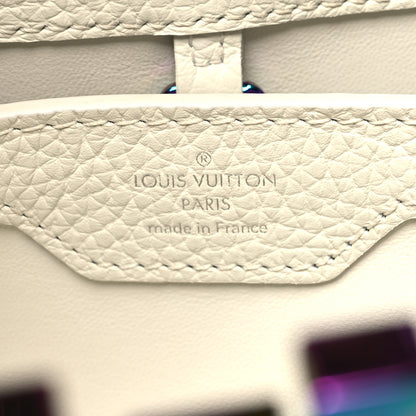Louis Vuitton Taurillon Braided Chain Capucines BB Snow 7 of 12