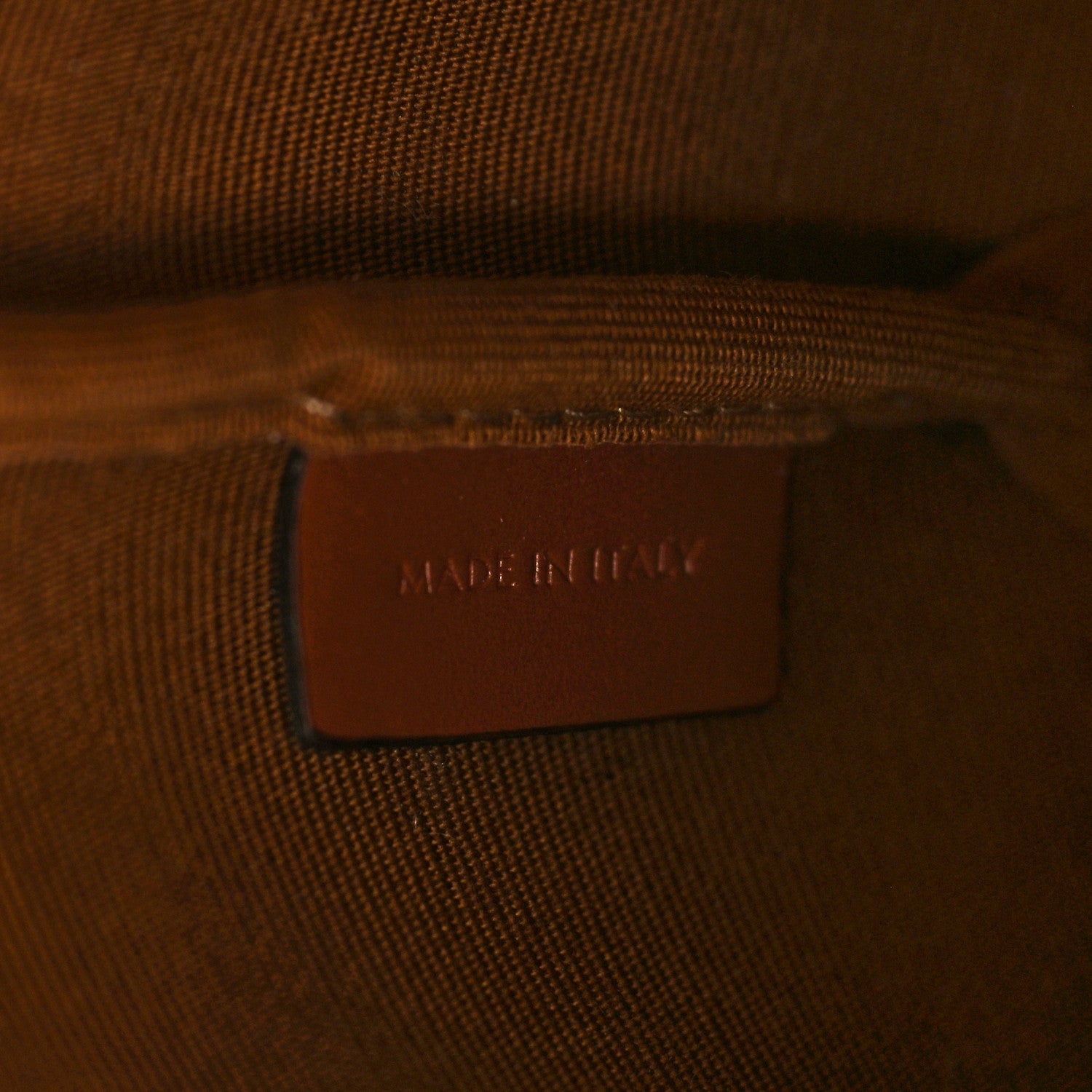 Celine Triomphe Canvas Calfskin Small Bucket Bag Tan 7 of 10