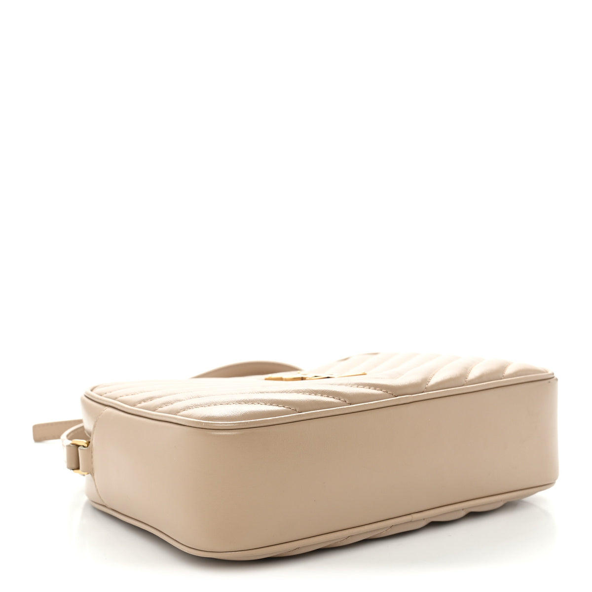 Saint Laurent Calfskin Matelasse Monogram Lou Camera Bag Dark Beige 7 of 25