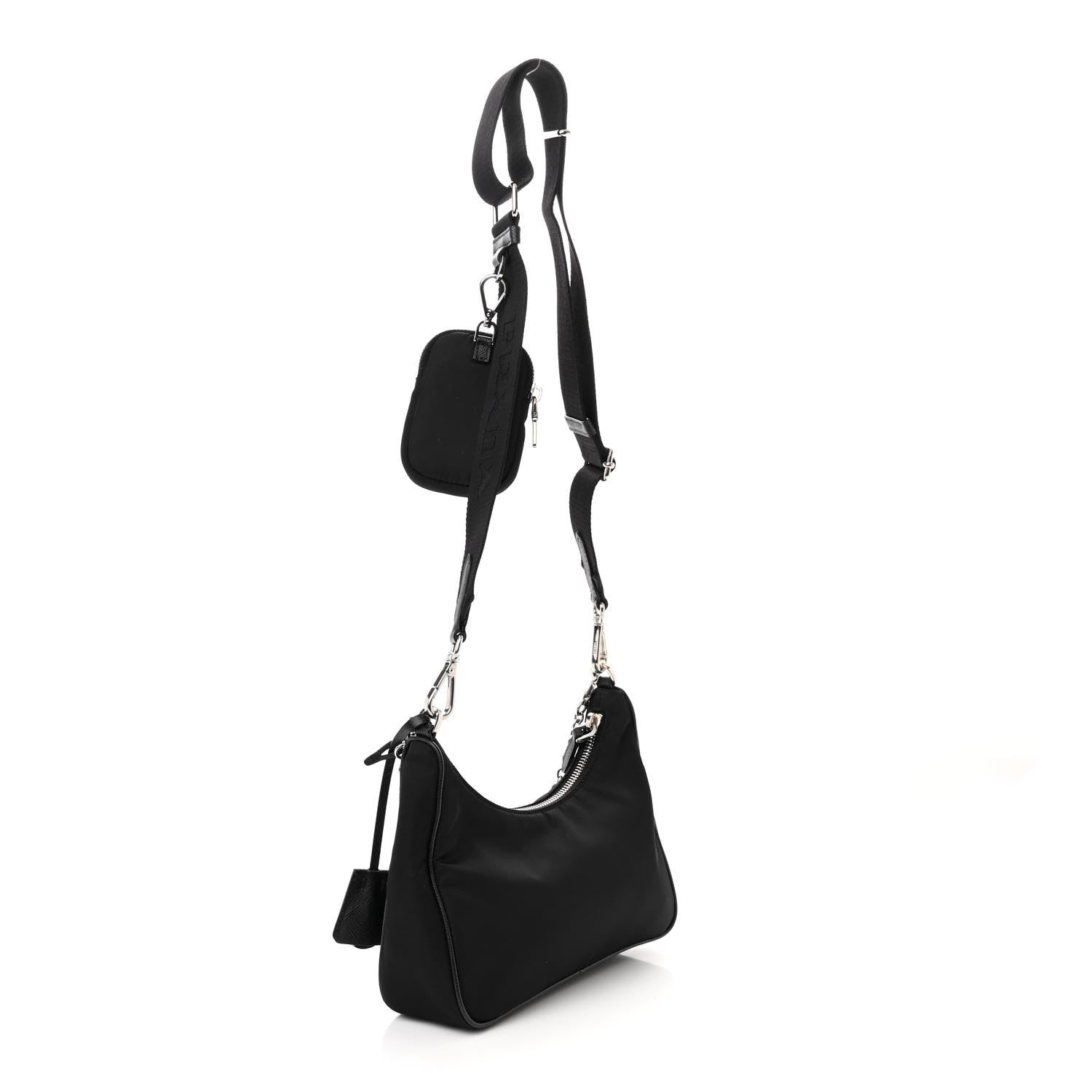 Prada Nylon Re-Edition 2005 Shoulder Bag Black 3 of 11