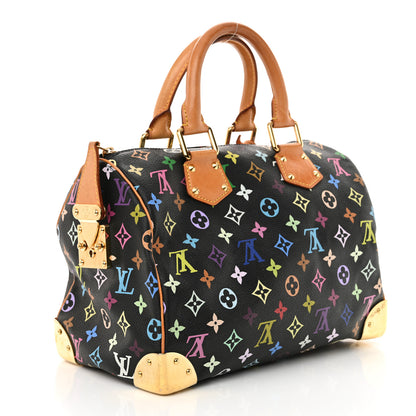 Louis Vuitton Monogram Multicolor Speedy 30 Black 3 of 13