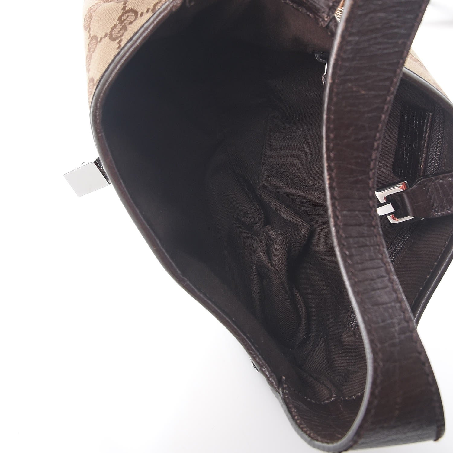 Gucci Monogram Web Small Jackie O Hobo Dark Brown 5 of 10