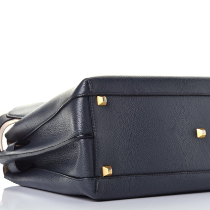 MCM Grained Calfskin Medium Milla Tote Phantom Grey 7 of 9