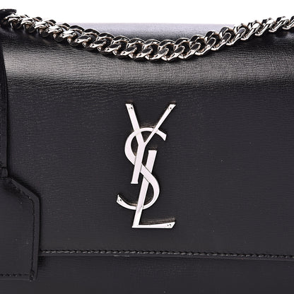 Saint Laurent Grained Calfskin Medium Monogram Sunset Black 7 of 11