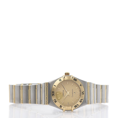 Omega Stainless Steel 18K Yellow Gold 22mm Constellation Quartz Watch Champagne 1262.10 3 of 5
