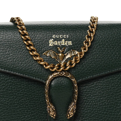 Gucci Calfskin Garden Dionysus Chain Wallet Emerald 9 of 11