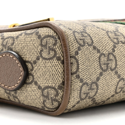 Gucci GG Supreme Monogram Web Mini Ophidia Shoulder Bag Brown 10 of 14