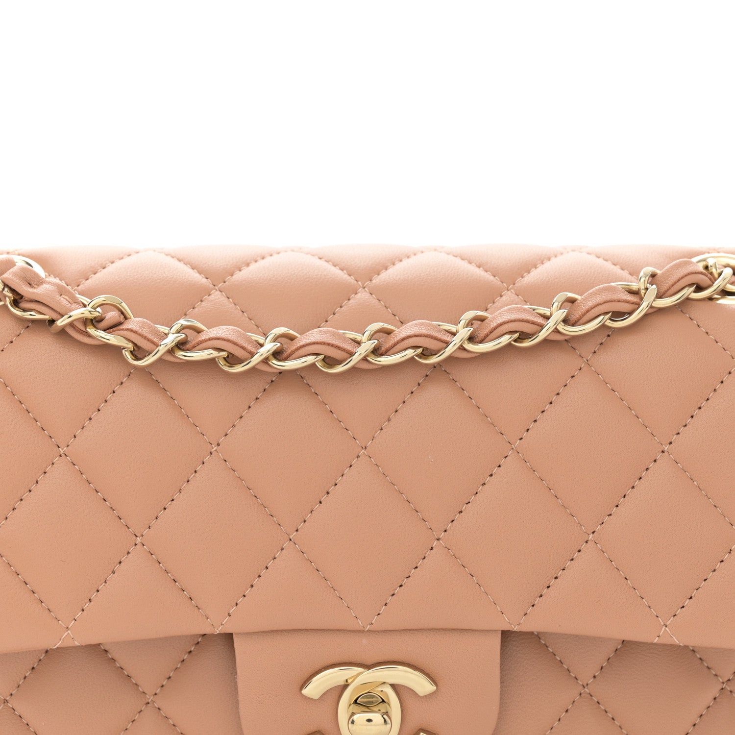 Chanel Lambskin Quilted Small Double Flap Brown 8 of 11