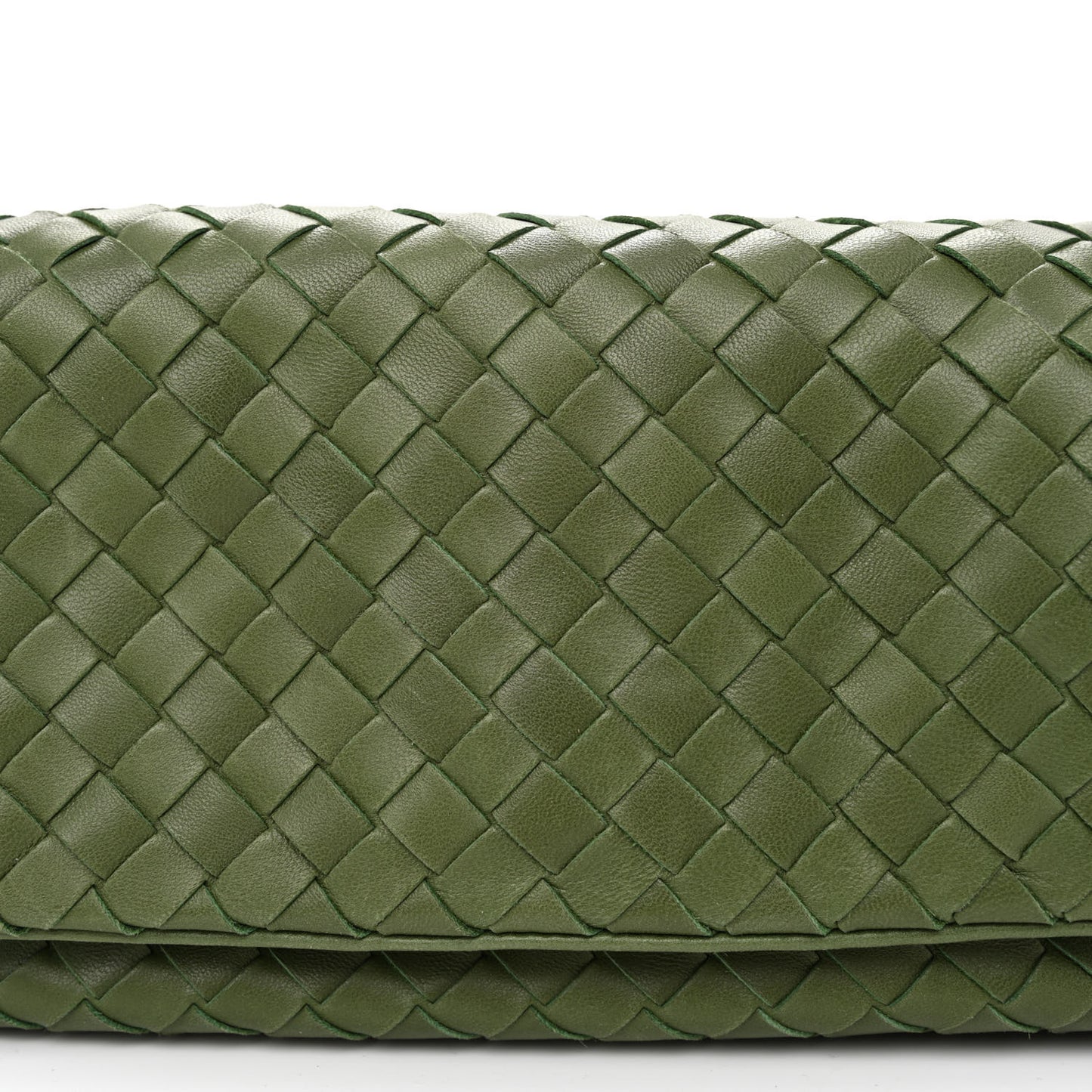 Nappa Intrecciato Mini Flap Shoulder Bag Foglia