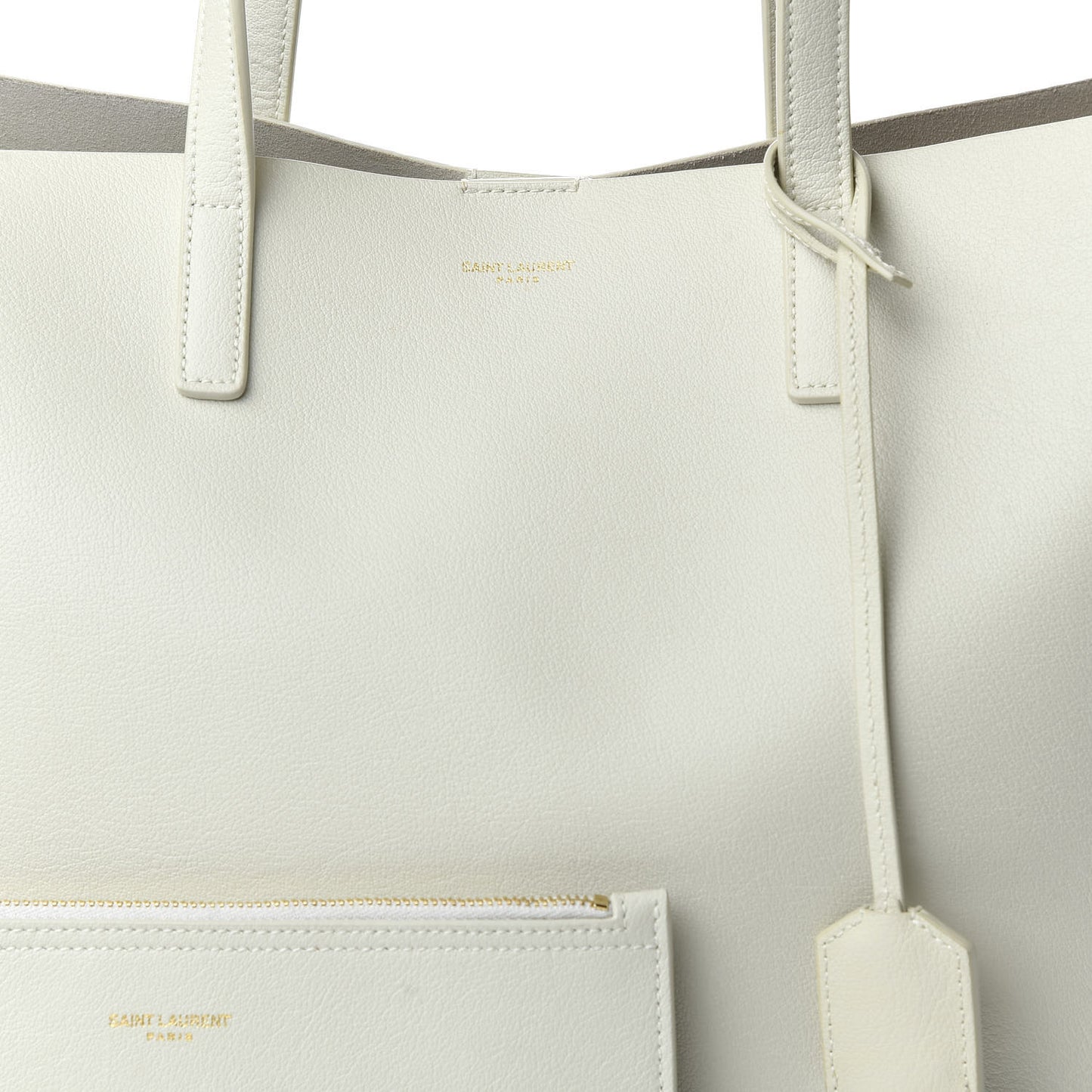 Calfskin Large Shopping Tote Porcellana