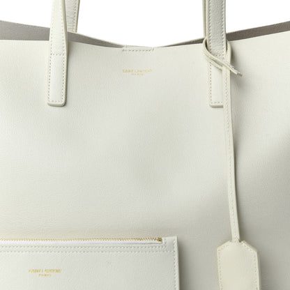 Saint Laurent Calfskin Large Shopping Tote Porcellana 9 of 9
