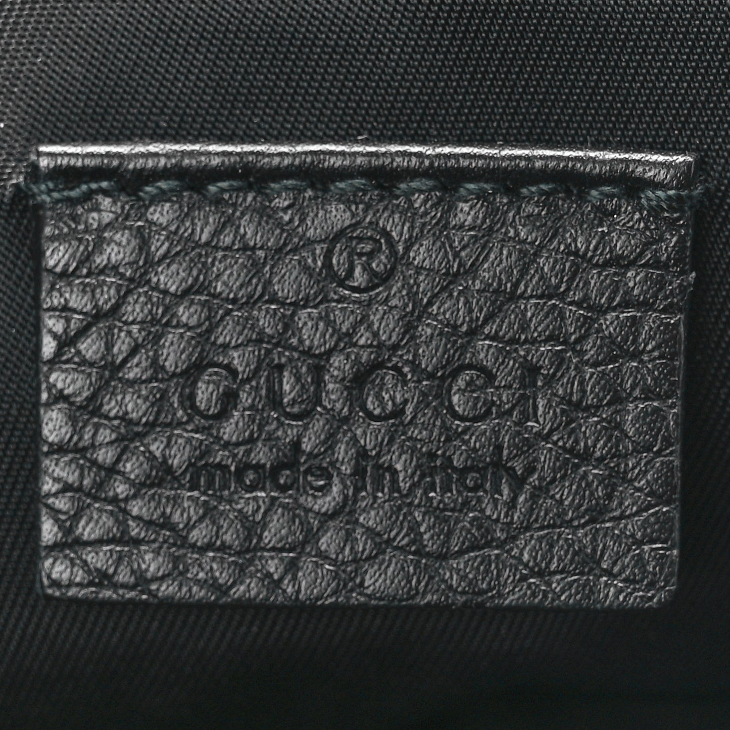 Pebbled Calfskin Animalier Tiger Zip Pouch Black