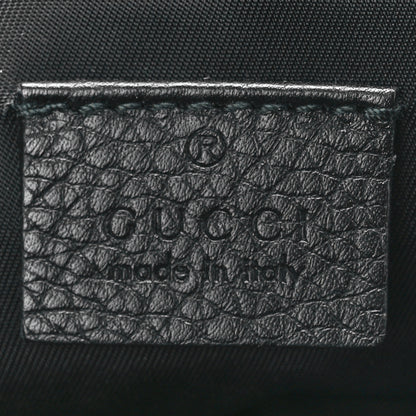 Gucci Pebbled Calfskin Animalier Tiger Zip Pouch Black 6 of 11