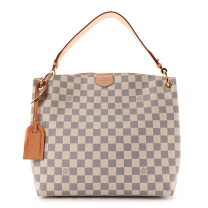 Louis Vuitton Damier Azur Graceful PM Rose Ballerine 1 of 11
