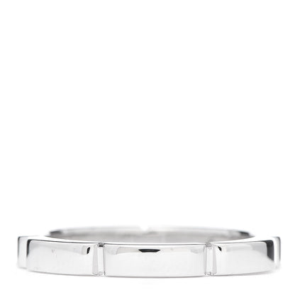 Cartier 18K White Gold 2.5mm Maillon Panthere Wedding Band Ring 50 5.25 3 of 5