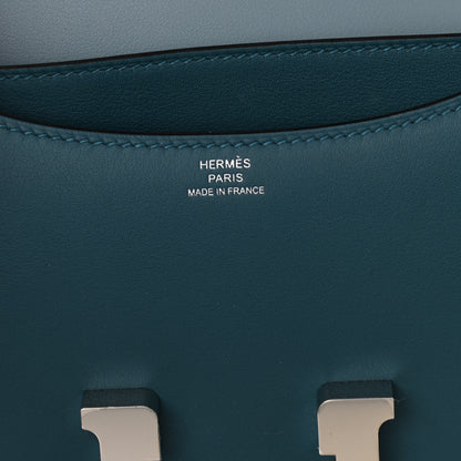 Hermes Swift Constance Verso 18 Colvert Bleu Lin 5 of 10