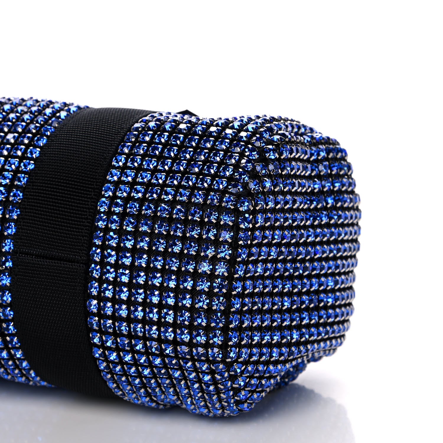 Alexander Wang Mesh Crystal Rhinestone Mini Cruiser Duffle Cobalt 10 of 11