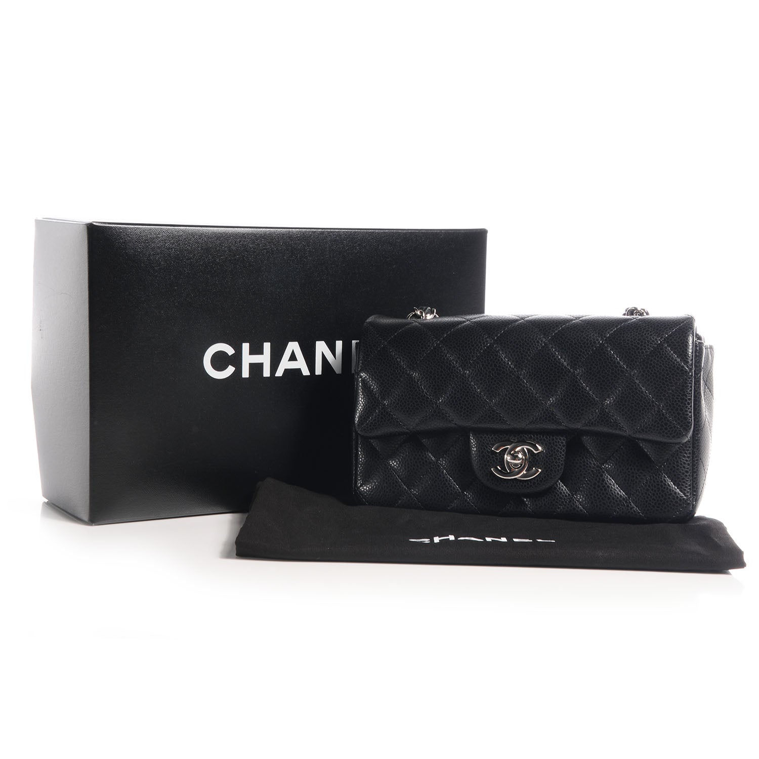 Chanel Caviar Quilted Mini Flap Black 9 of 9